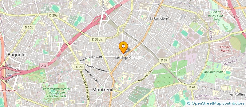 localisation de l'entreprise L'ARDOISE à MONTREUIL