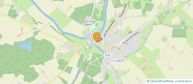 localisation de l'entreprise L'ARDOISE à MALICORNE-SUR-SARTHE