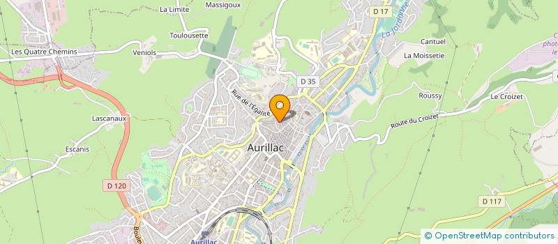 localisation de l'entreprise L'ARDOISE à AURILLAC