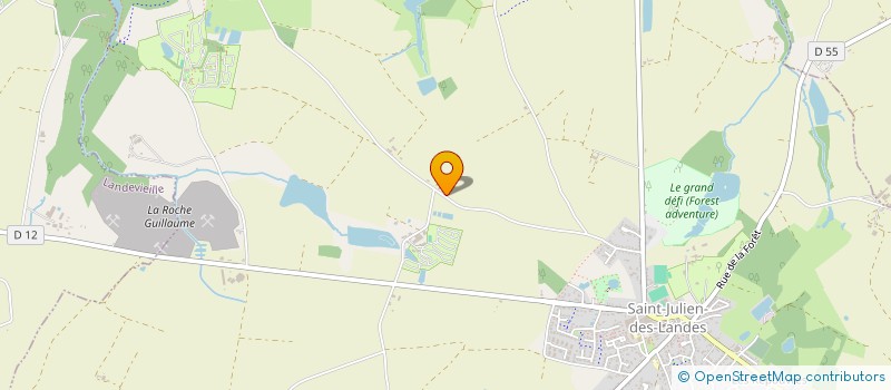 localisation de l'entreprise L' ARDOISE DU TATOUE  SAINT-JULIEN-DES-LANDES