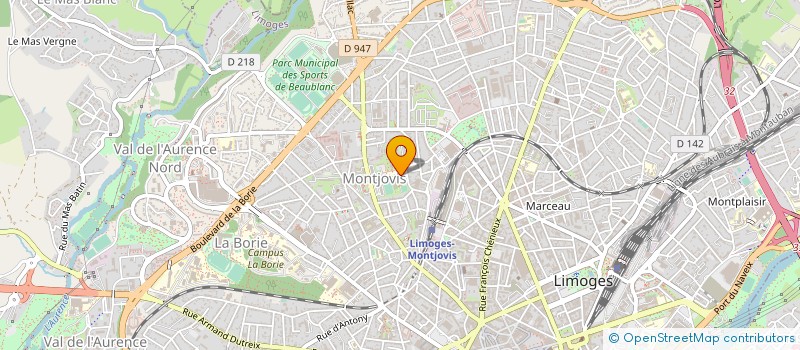 localisation de l'entreprise L'ARDOISE VOCALE à LIMOGES