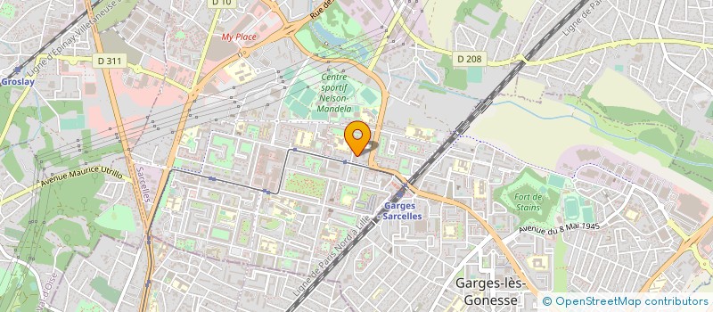localisation de l'entreprise L'ARE L'ASSOCIATION REVE ENCORE à SARCELLES
