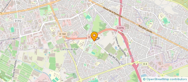 localisation de l'entreprise L'ARENA  LES PONTS-DE-CE