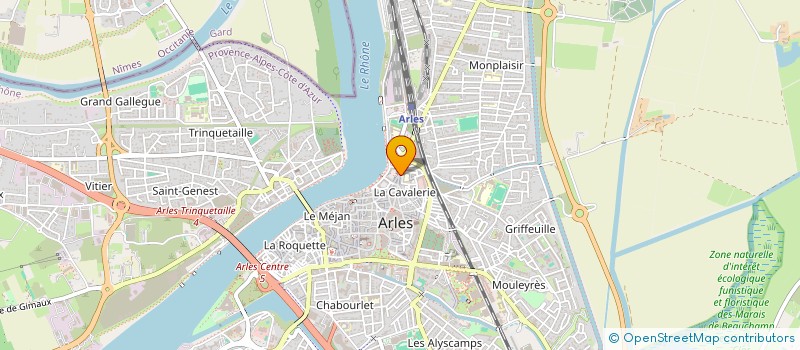localisation de l'entreprise L'ARENA à ARLES