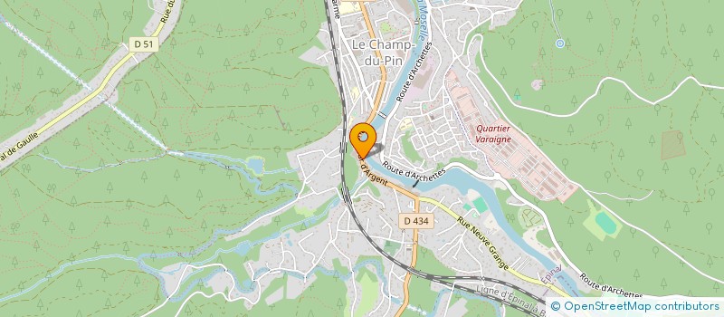 localisation de l'entreprise L'ARENA  EPINAL