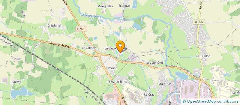 localisation de l'entreprise L'ARENA COMPLEXE  VIRIAT