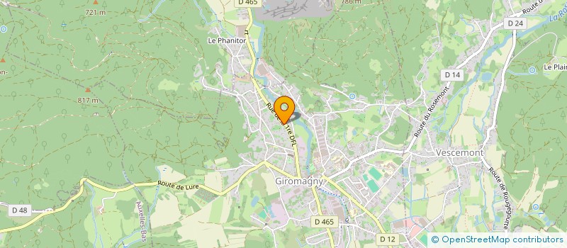 localisation de l'entreprise L'ARENA GROUPE à GIROMAGNY