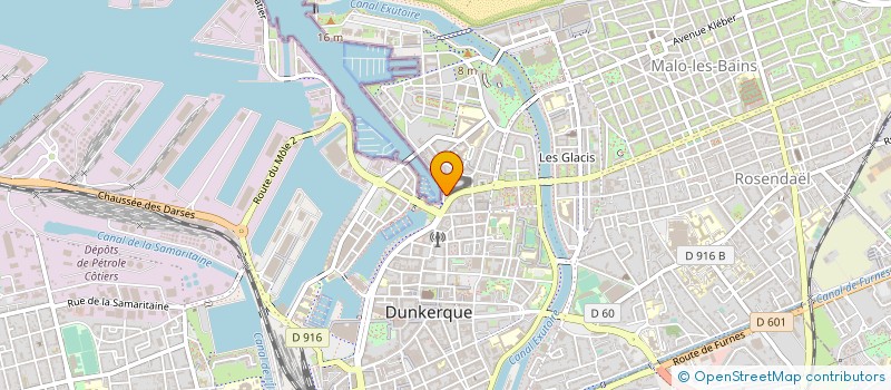 localisation de l'entreprise L'ARENA' PERO à DUNKERQUE