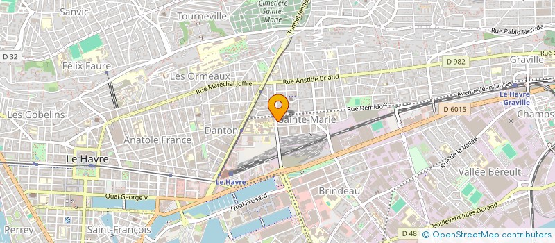 localisation de l'entreprise L'ARENE à LE HAVRE