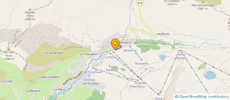 localisation de l'entreprise L'ARENE BLANCHE  LE GRAND-BORNAND