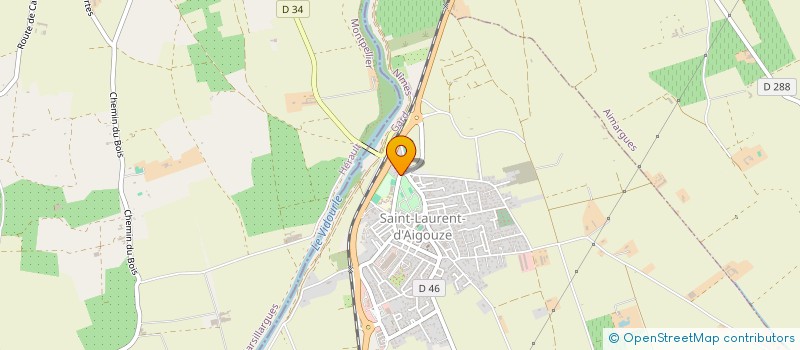 localisation de l'entreprise L'ARENE DES PEQUELETS  SAINT-LAURENT-D'AIGOUZE