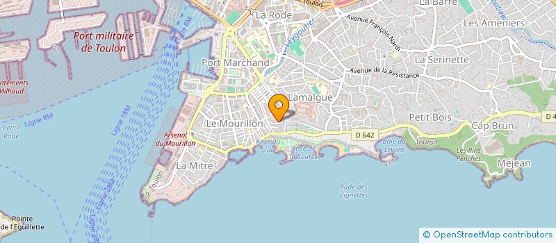 localisation de l'entreprise L'ARENE (LARN)  TOULON