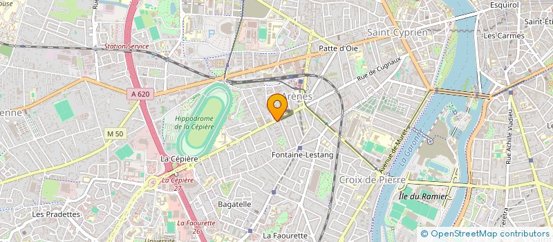 localisation de l'entreprise L ARENE ROYALE à TOULOUSE