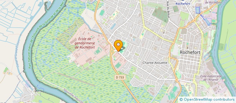 localisation de l'entreprise L'ARENTELE  ROCHEFORT