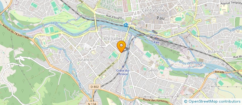 localisation de l'entreprise L ARGANIER à PAU