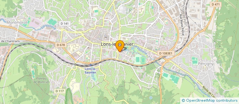 localisation de l'entreprise L'ARGENTELLE  LONS-LE-SAUNIER