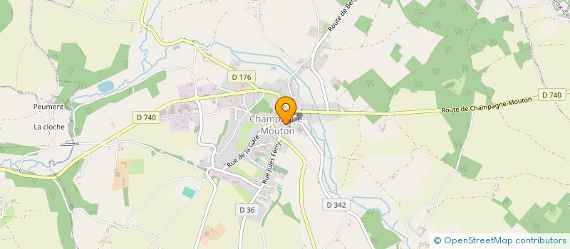 localisation de l'entreprise L'ARGENTOR  CHAMPAGNE-MOUTON