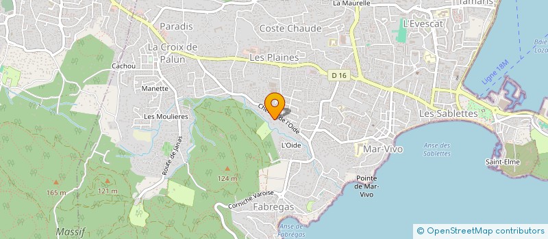 localisation de l'entreprise L'ARGILE ET LE MARBRE à LA SEYNE-SUR-MER