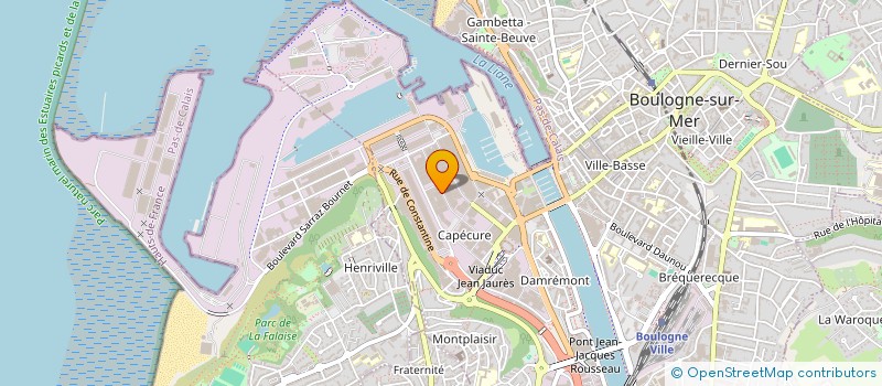 localisation de l'entreprise L'ARGONAUTE IMMO  BOULOGNE-SUR-MER