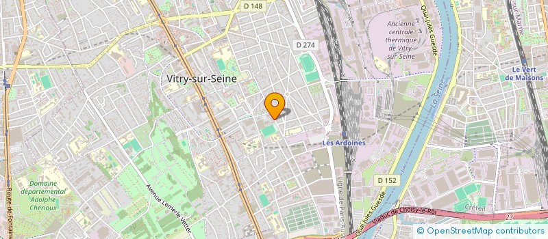 localisation de l'entreprise L'ARHAT à VITRY-SUR-SEINE