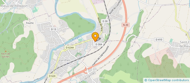 localisation de l'entreprise L'ARIEGEOISE DE TELECOMMUNICATION SARL à CRAMPAGNA