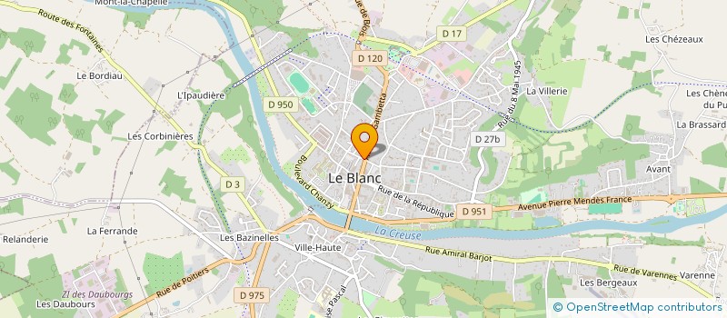 localisation de l'entreprise L'ARISTIDE à LE BLANC