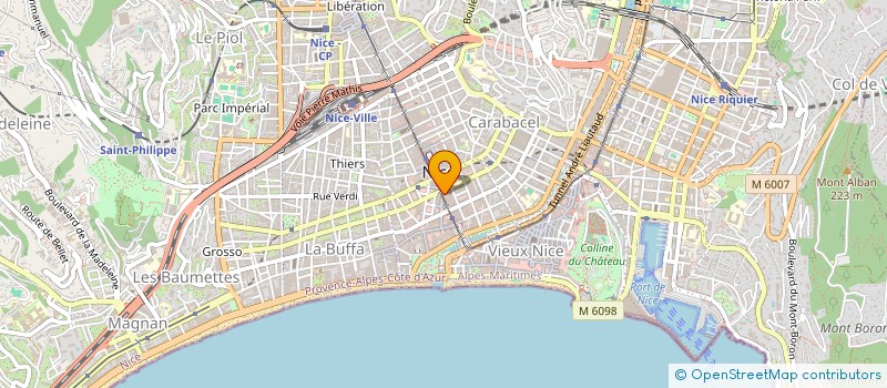 localisation de l'entreprise L'ARISTOCRATE à NICE