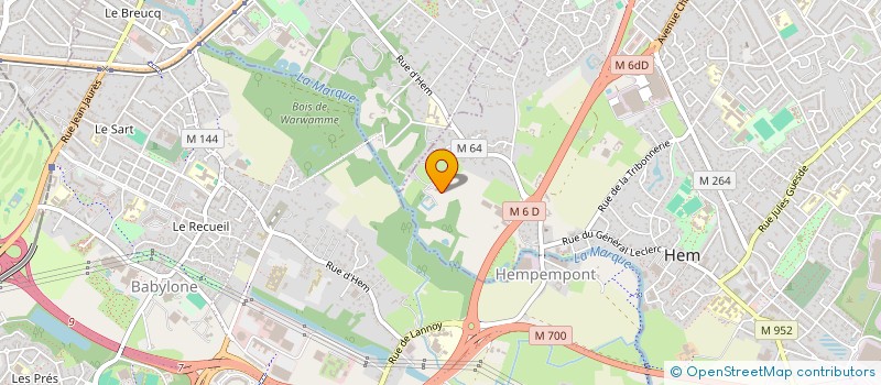 localisation de l'entreprise L'ARLATANE  HEM