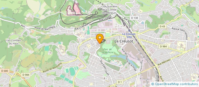 localisation de l'entreprise L ARLEQUIN  LE CREUSOT