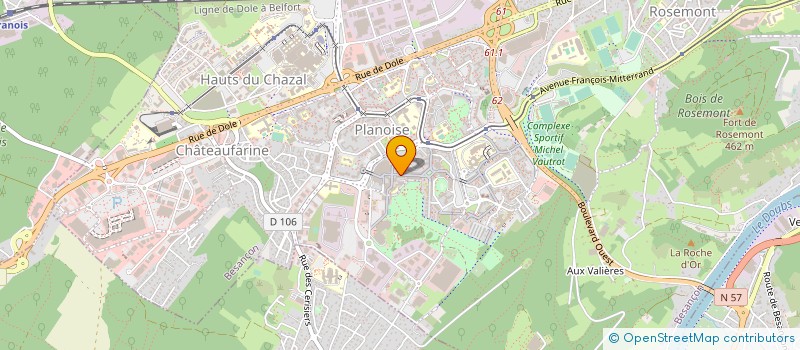 localisation de l'entreprise L'ARLEQUIN à BESANCON