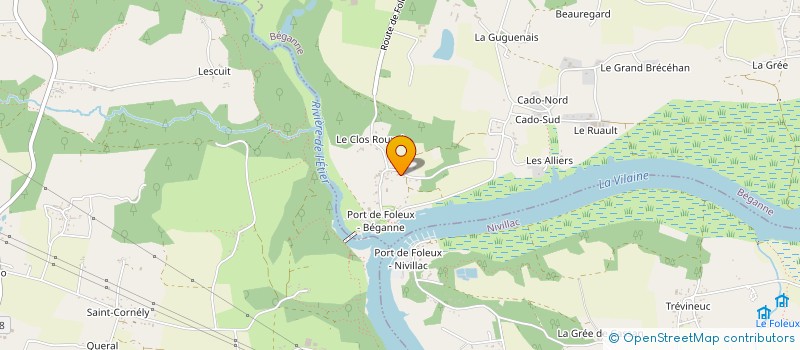 localisation de l'entreprise L'ARLEQUIN  BEGANNE