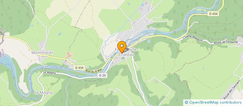 localisation de l'entreprise L'ARLEQUIN  FONTENOY-LE-CHATEAU