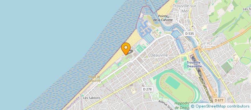 localisation de l'entreprise L'ARLEQUIN à DEAUVILLE