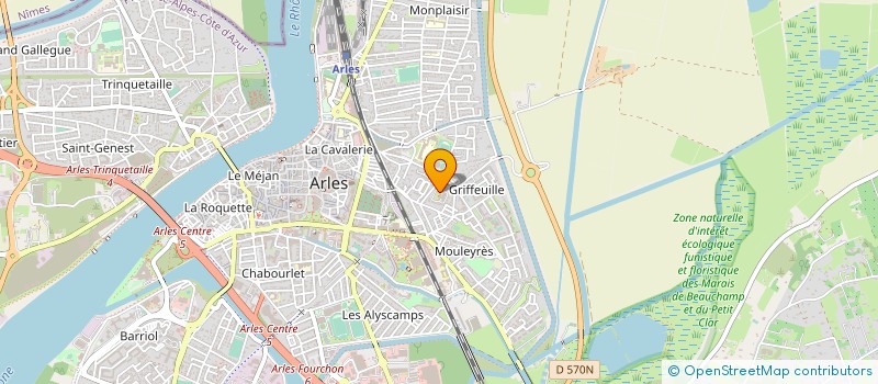 localisation de l'entreprise L'ARLESIENNE DE RESTAURATION à ARLES
