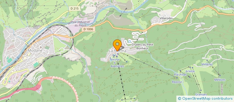 localisation de l'entreprise L'ARLETTAZ  VILLARODIN-BOURGET