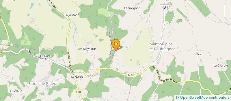 localisation de l'entreprise L ARMANDINE  SAINT-SULPICE-DE-ROUMAGNAC