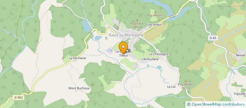 localisation de l'entreprise L'ARMEE DES P'TITS POIDS à FAUX-LA-MONTAGNE