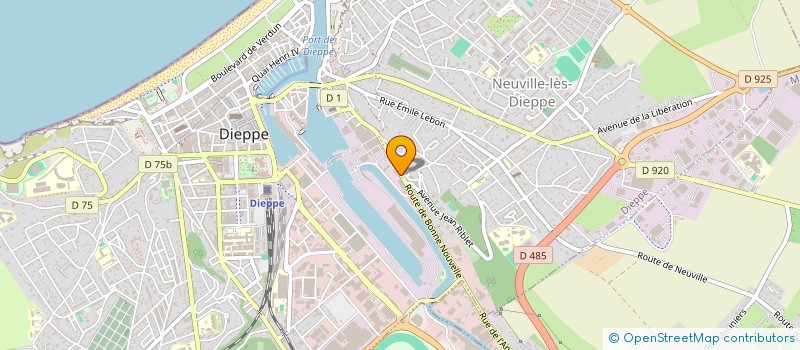 localisation de l'entreprise L'ARMEMENT ARTISANAL DES COTES DE LA MANCHE à DIEPPE