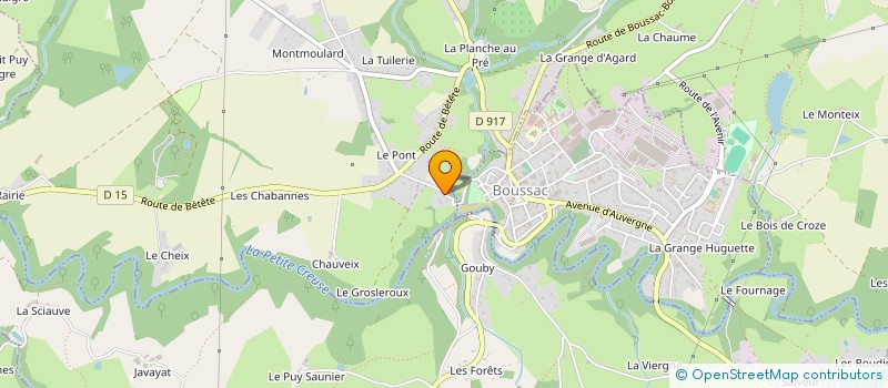 localisation de l'entreprise L'ARMOIRE à BOUSSAC-BOURG