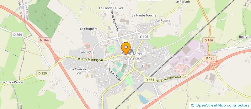 localisation de l'entreprise L'ARMOIRE A CADEAUX  SAINT-MEEN-LE-GRAND