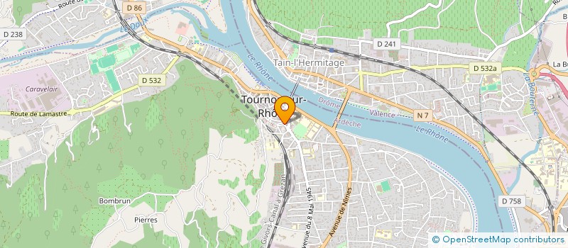 localisation de l'entreprise L ARMOIRE A LINGE à TOURNON-SUR-RHONE