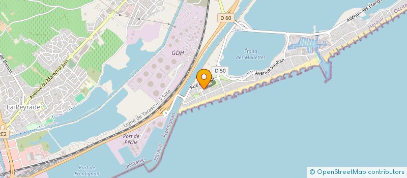 localisation de l'entreprise L'ARMOIRE AUX HERBES à FRONTIGNAN