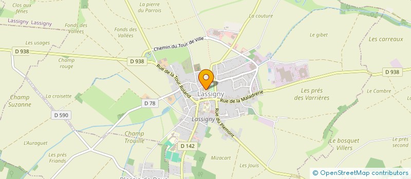 localisation de l'entreprise L'ARMOIRE D'AMBRE  LASSIGNY