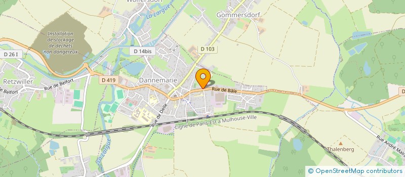 localisation de l'entreprise L'ARMOIRE DE CELINE  DANNEMARIE