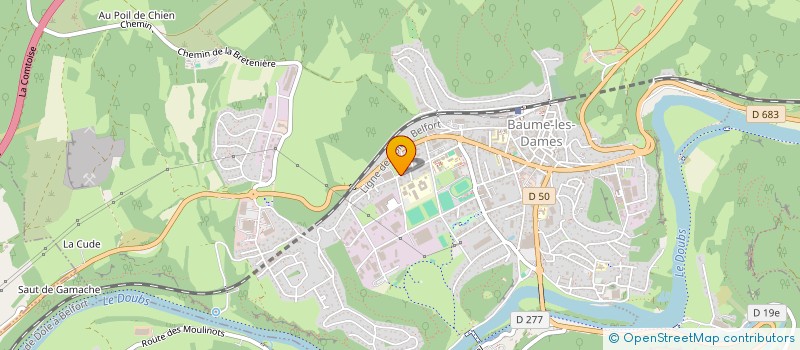 localisation de l'entreprise L'ARMOIRE DES FILLES  BAUME-LES-DAMES