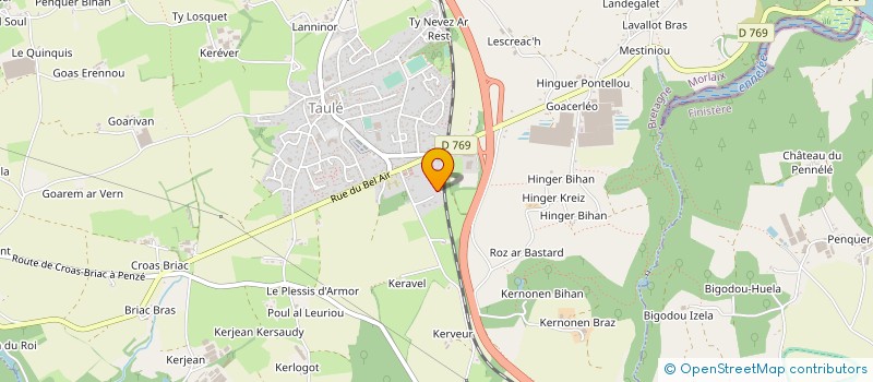 localisation de l'entreprise L'ARMORIQUE MARAICHERE  TAULE