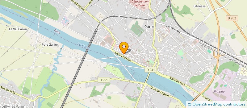 localisation de l'entreprise L ARMURERIE DU CHAMP à GIEN