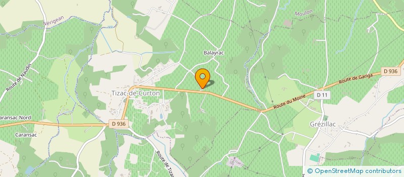 localisation de l'entreprise L'ARMUREY  TIZAC-DE-CURTON