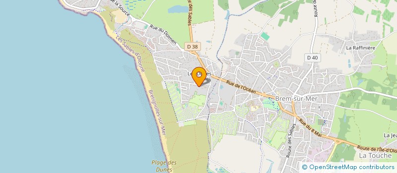 localisation de l'entreprise L'ARNAUDIERE à BRETIGNOLLES-SUR-MER
