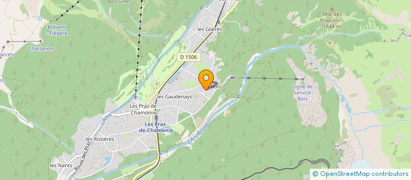 localisation de l'entreprise L'AROLLE  CHAMONIX-MONT-BLANC